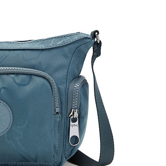 Kipling Gabbie Mini Printed Crossbody Taske Mørkeblå Grå | DK 1125JP